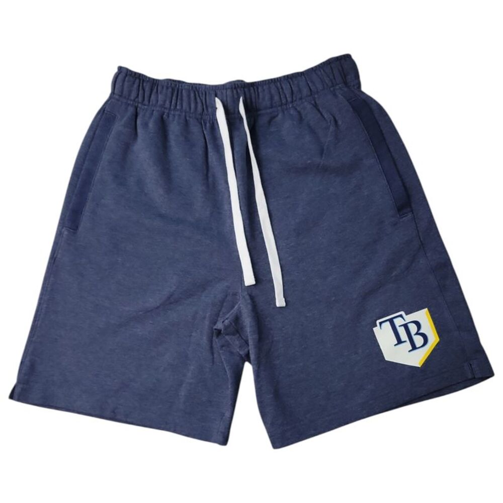 Genuine Merchandise Men's MLB Fleece Lined Drawstring Shorts - Tampa Bay Rays